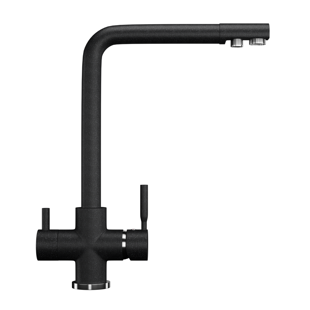 Смеситель с краном для чистой воды ULGRAN U-016 (цвет черный) - Изображение 1