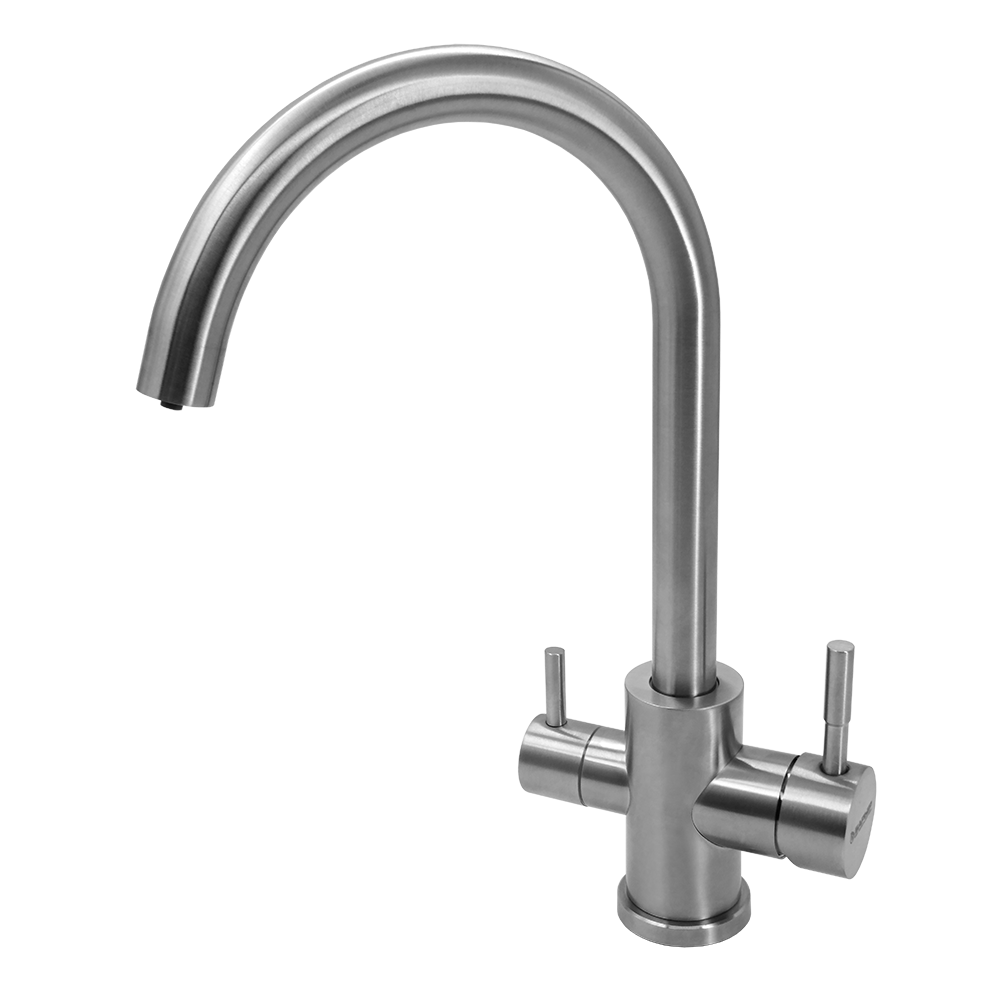 Смеситель для кухни с краном для питьевой воды БАРЬЕР SAFE-03SN (цвет - сатиновый никель) Смеситель для кухни с краном для питьевой воды БАРЬЕР SAFE-03SN (цвет - сатиновый никель)